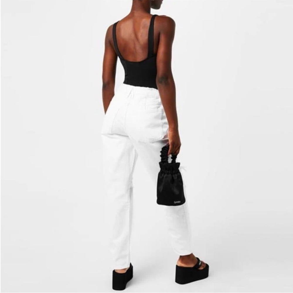 Good American- NWT 90’s Duster White Jeans 25 - Picture 2 of 7